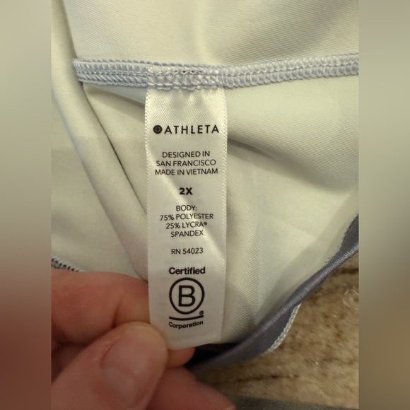 NWT Athleta Women’s Ashanti Printed Crop Top - Size 2X - Picture 7 of 7